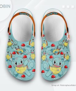 Squirtle Crocs Shoes Pattern Style, Squirtle Gifts for Fans
