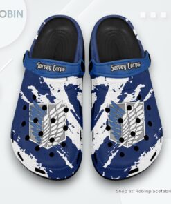 Survey Corps Blue Crocs Shoes, Anime Gifts
