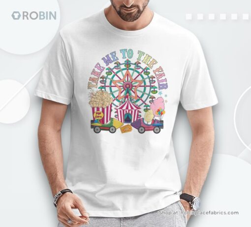 Take Me To The State And County Fairs Ferris Wheel Pop Corn Unisex Shirt