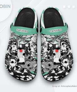 Tanjiro Crocs Shoes, Anime Gifts Manga Style, Demon Slayer Anime Team Gifts
