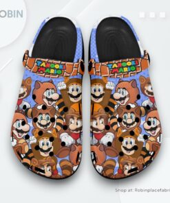 Tanooki Mario Crocs Shoes