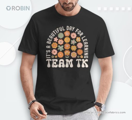 Team Tk Wildflower Retro Tk Teacher Daisy Kid Back To School Unisex Shirt