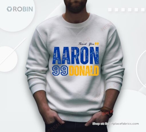 Thank You, Aaron 99 Donald Los Angeles Rams Player Shirt