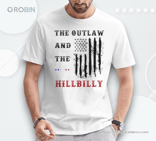 The Outlaw And The Hillbilly Vote Trump For President 2024 Unisex Shirt