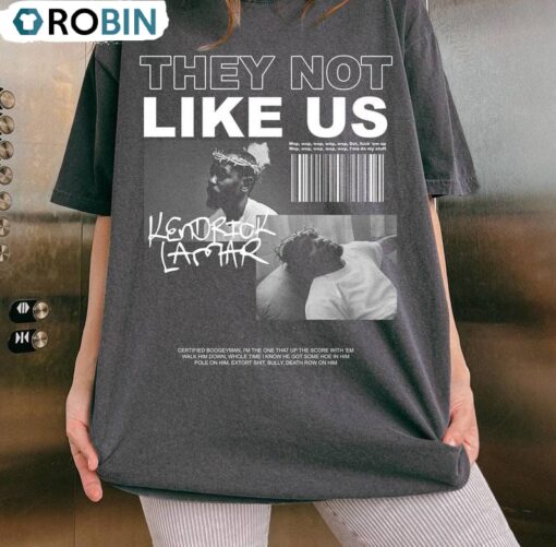 They Not Like Us Kendrick Lamar Shirt, Rapper 90s Crewneck Tank Top