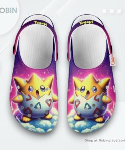 Togepi Crocs Shoes Custom Art Style, Pokemon Unique Gifts