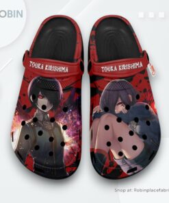 Touka Kirishima Crocs Shoes, Anime Gifts Touka Kirishima Crocs Shoes, Anime Gifts