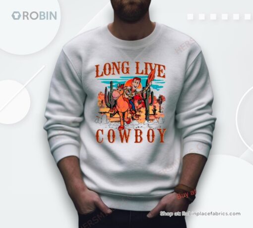 Toy Story Woody Long Live Cowboy Retro Shirt