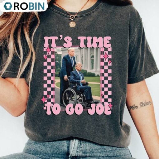 Trendy It’s Time To Go Joe Shirt, Creative Joe Wheelchair T Shirt Unisex Hoodie