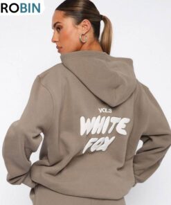 Trendy White Fox Hoodie, Awesome Long Sleeve Hoodie Trendy White Fox Hoodie, Awesome Long Sleeve Hoodie
