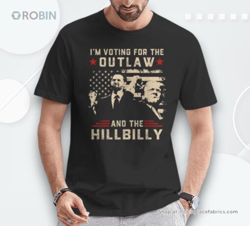 Trump 2024 Flag Outlaw Hillbilly Jdvance 2024 Donald Trump Unisex Shirt