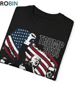 Trump Bulletproof Shirt, Support Trump 2024 Inspired Short Sleeve Crewneck