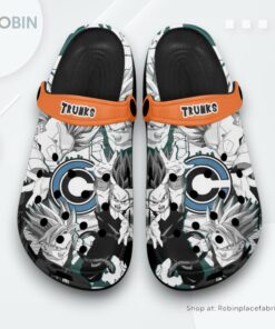 Trunks Kid SSJ Crocs Shoes Manga Style Personalized, Trunks Fan Gears
