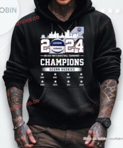 Uconn Huskies Skyline 2024 Big East Men’s Basketball Tournament Champions Shirt