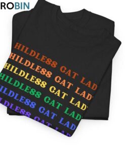 Unique Childless Cat Lady Shirt, Hot 2024 Election Long Sleeve Crewneck