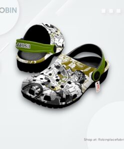 Usopp Crocs Shoes Manga Style Personalized, One Piece Anime Gifts