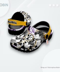 Vegeta Ultra Ego Crocs Shoes Manga Style Personalized, Vegeta Team Gifts
