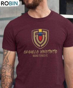 Venezuela Soccer Team La Vinotinto Hoodie, Mano Tengo Fe Shirt Tank Top