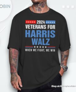 Veterans For Harris Walz 2024 Presidential Campaign Unisex Shirt