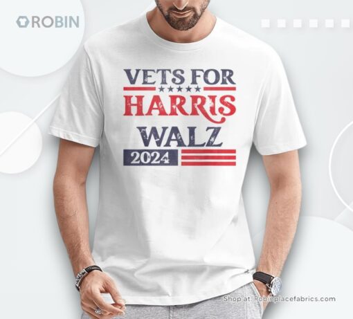 Vets For Kamala Harris Tim Walz Veterans For Harris Unisex Shirt