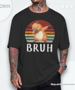 Vintage Dabbing Capy Bruh Boy Girl Unisex Shirt