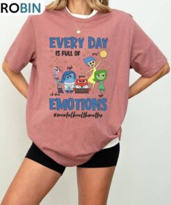 Vintage Everyday Is Full Of Emotions Shirt, Disney Inside Out Short Sleeve Crewneck