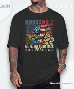 Vintage Harris Walz For President 2024 We’re Not Going Back Unisex Shirt