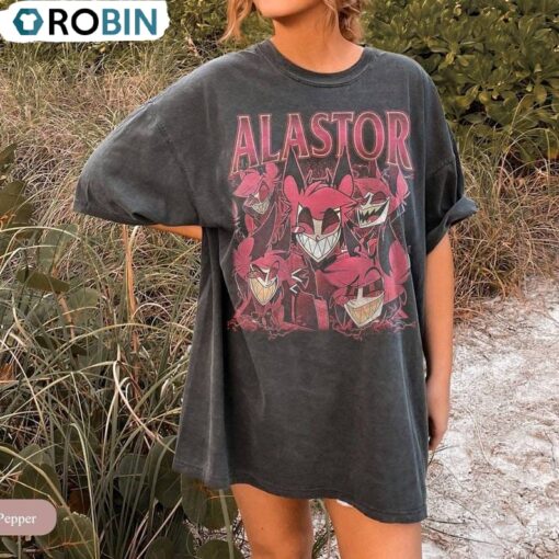 Vintage Hazbin Hotel Shirt, Creative Long Sleeve Sweater Gift For Woman And Man