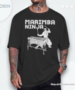 Vintage Marimba Ninja Percussion Marching Band Player Unisex Shirt