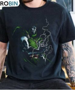 Vintage Styled Doctor Doom Shirt, Retro Comic Book Long Sleeve Hoodie Vintage Styled Doctor Doom Shirt, Retro Comic Book Long Sleeve Hoodie