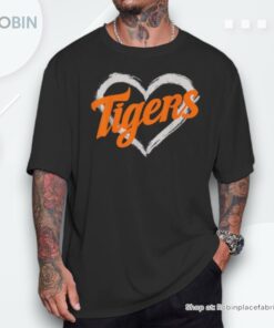 Vintage Tigers Heart Throwback Retro Unisex Shirt