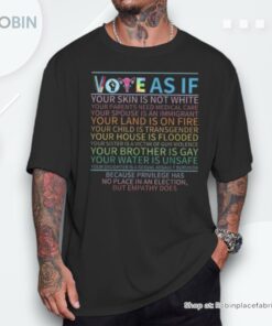 Vote As If Register Pro Choice Women’s Right Voting Unisex Shirt