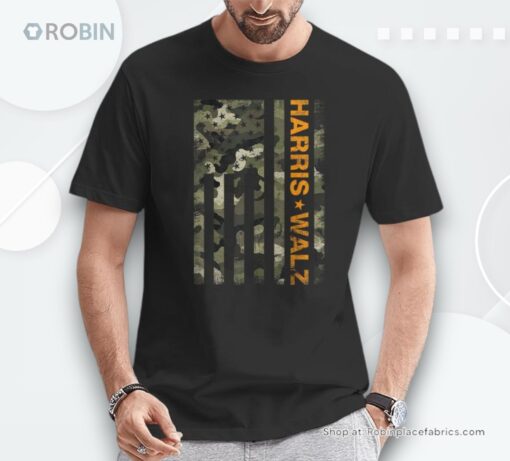 Walz Camo Tim Walz Camo Harris Walz 2024 Tim Waltz Camo Unisex Shirt