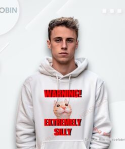 Warning Extremely Silly Cat Meme Shirt