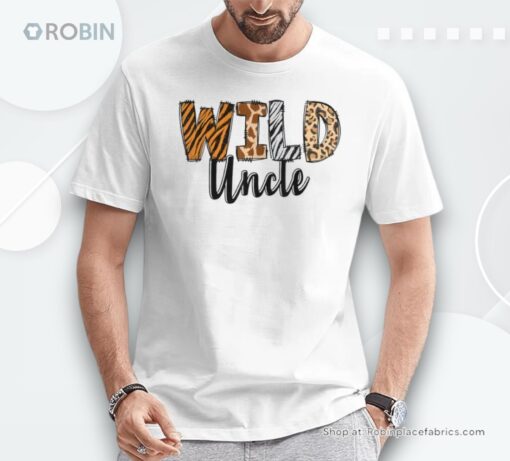 Wild Uncle Zoo Born Two Be Wild B Day Safari Jungle Animal Unisex Shirt