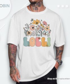 Wildflower Lolli For Grandma Grandmother Announcement Unisex Shirt Wildflower Lolli For Grandma Grandmother Announcement Unisex Shirt