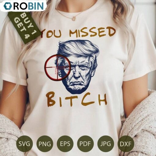You Missed Bitches Inspirational Shirt, 2024 President Fight Unisex Hoodie Short Sleeve
