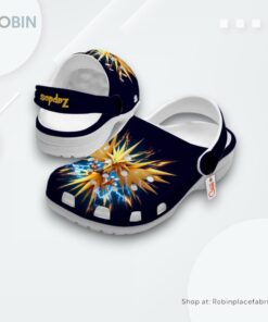 Zapdos Crocs Shoes Custom Art Style, Pokemon Shoes