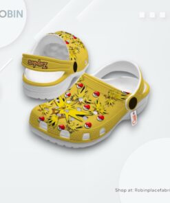 Zapdos Crocs Shoes Pattern Style, Pokemon Shoes