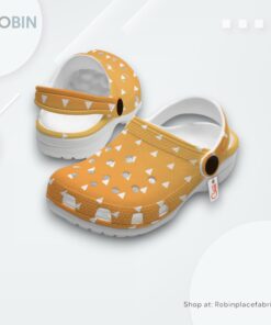 Zenitsu Crocs Shoes Custom Cosplay Style, Kimetsu no Yaiba Shoes