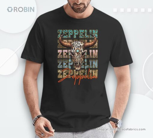 Zeppelin Proud Name Vintage Retro Costume For Lovers Leopard Unisex Shirt