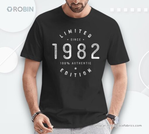 1982 Limited Edition Birth Year Milestone Birthday Vintage Shirt