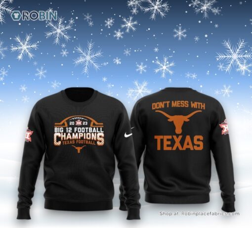 2023 Big 12 Football Champions Texas Longhorns Sweater and Sweatshirt