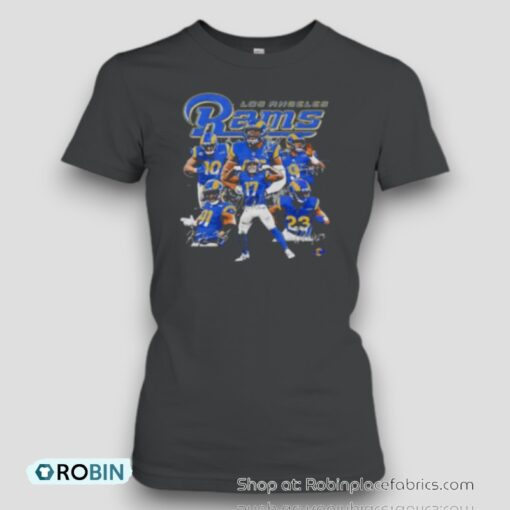 2024 Los Angeles Rams Football Player Signatures Graphic Unisex Shirt