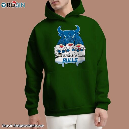 Christmas Gnomes Hold Buffalo Bulls Unisex Shirt
