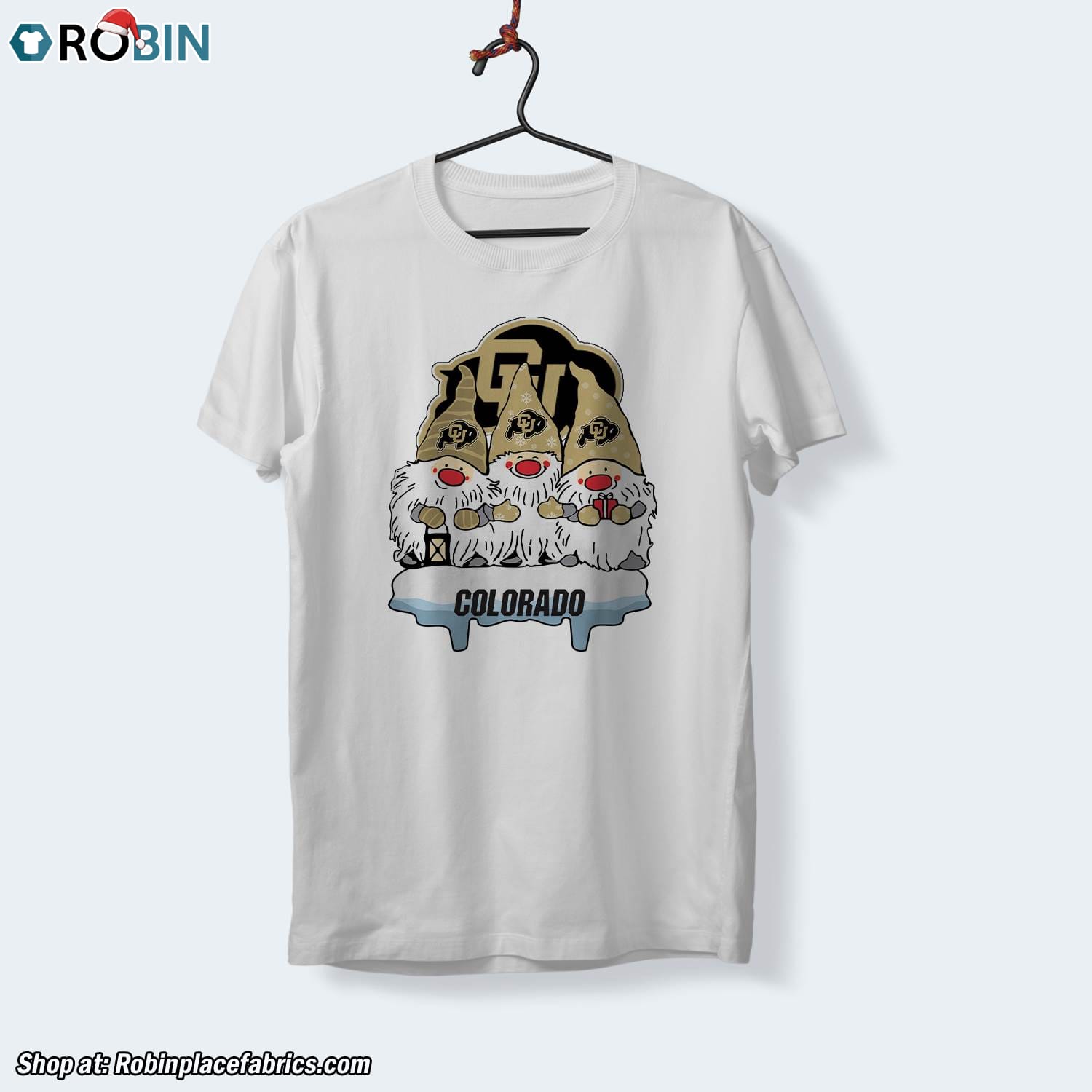 Christmas Gnomes Hold Colorado Buffaloes Unisex Shirt