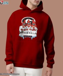 Christmas Gnomes Hold Georgia Bulldogs Unisex Shirt Christmas Gnomes Hold Georgia Bulldogs Unisex Shirt