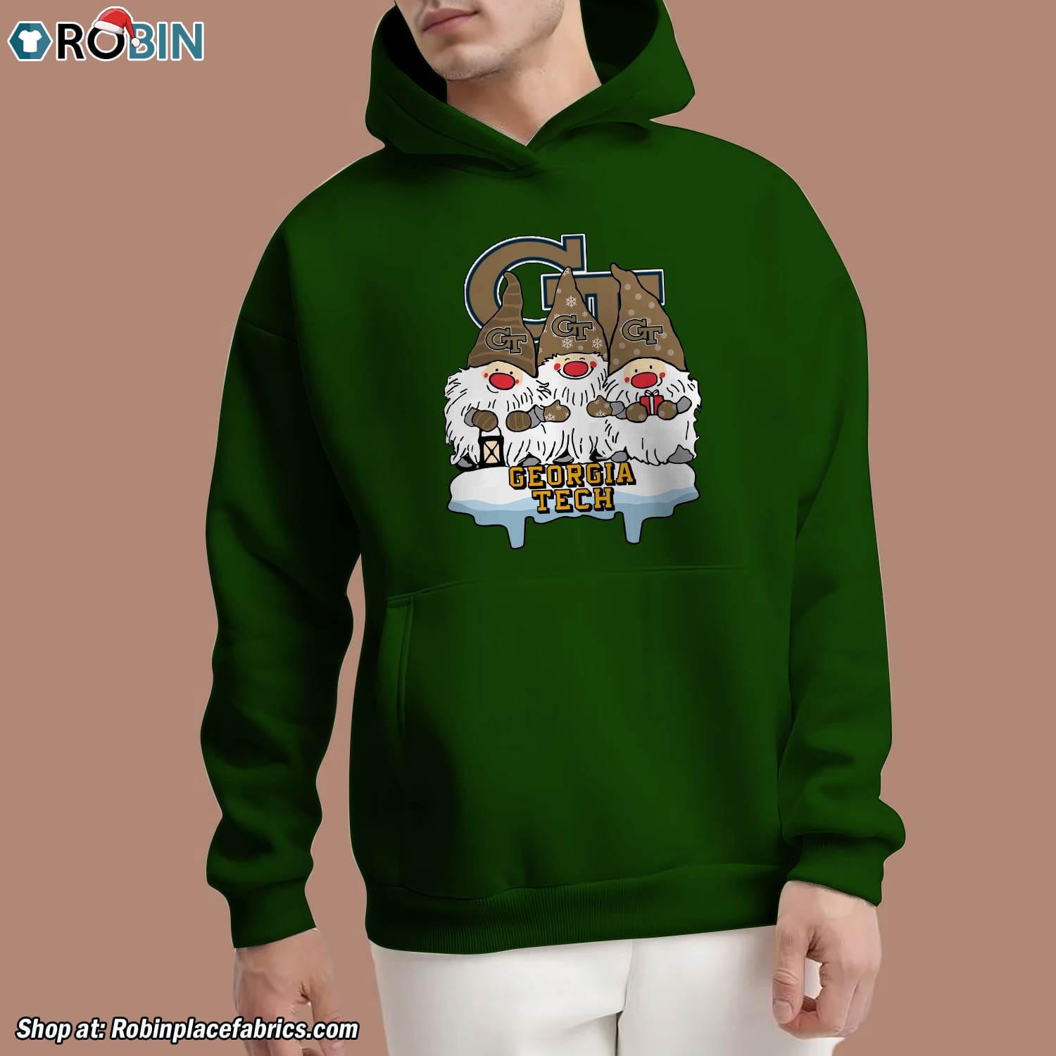 Christmas Gnomes Hold Georgia Tech Yellow Jackets Unisex Shirt