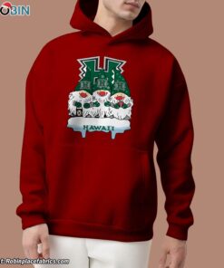 Christmas Gnomes Hold Hawaii Rainbow Warriors Unisex Shirt