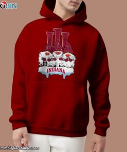 Christmas Gnomes Hold Indiana Hoosiers Unisex Shirt Christmas Gnomes Hold Indiana Hoosiers Unisex Shirt